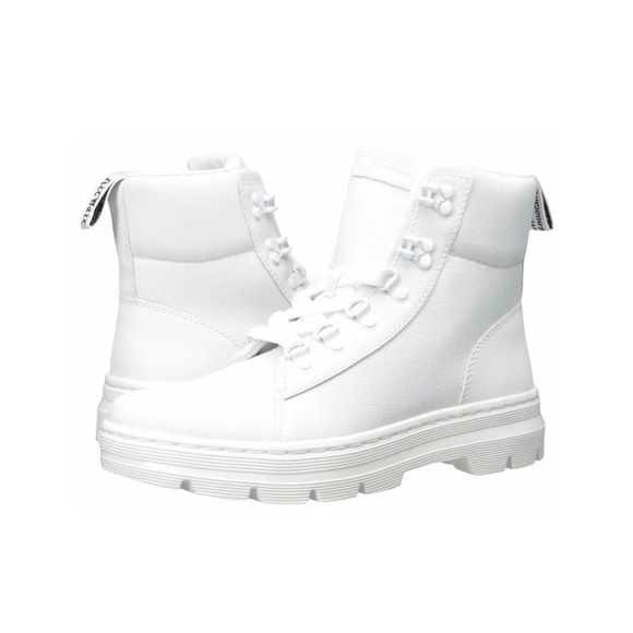 DR MARTENS-WHITE COMBAT BOOTS US9 EU41 - Picture 4 of 7